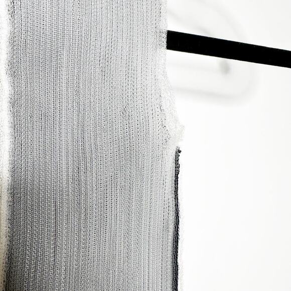 NWT A. Roege Hove Sofia Sheer Ribbed Top Women's Black White Size XS X-Small - Picture 5 of 6